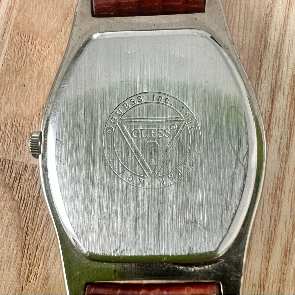 Vintage 90s Guess two toned ladies dress watch NEW BATTERY